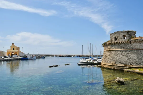 Castle Port Old Town Gallipoli Province Lecce Italy — 스톡 사진