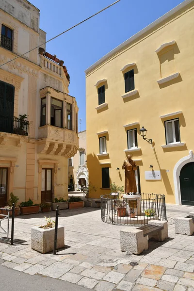 Narrow Street Old Houses Gallipoli Apulian Village Province Lecce Italy — Photo