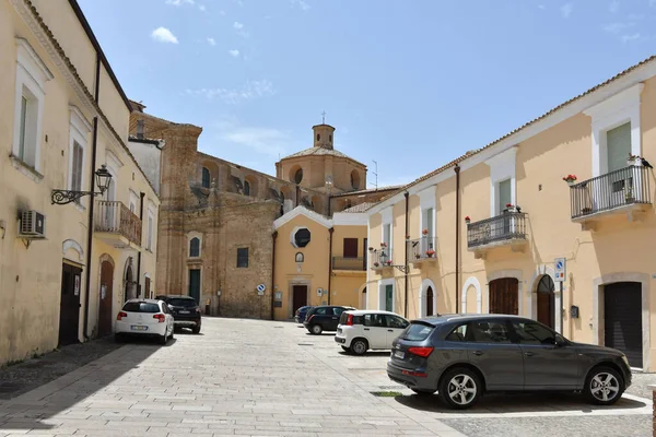 Town Square Isina Baroque Town Province Matera Basilicata Italy — 图库照片