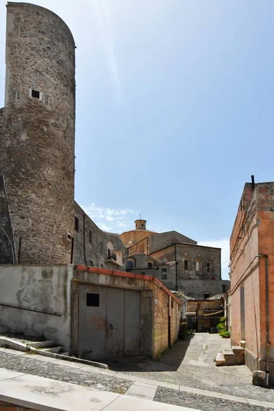 Narrow Street Old Houses Irsina Basilicata Region Southern Italy — 스톡 사진