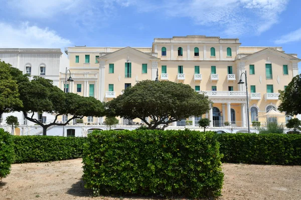 Facade Building Santa Cesarea Terme Apulian Village Province Lecce Italy — Stockfoto