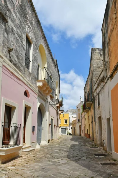 Street Historic Center Tricase Medieval Town Puglia Region Italy — 스톡 사진