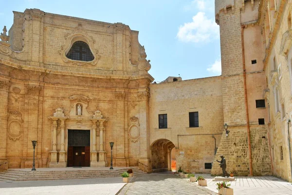Town Square Historic Center Tricase Medieval Village Puglia Region Italy — Stock Photo, Image