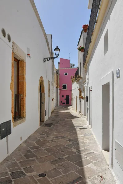 Street Historic Center Specchia Medieval Town Puglia Region Italy — Zdjęcie stockowe