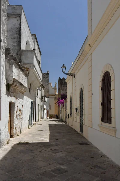 Street Historic Center Specchia Medieval Town Puglia Region Italy — Foto Stock