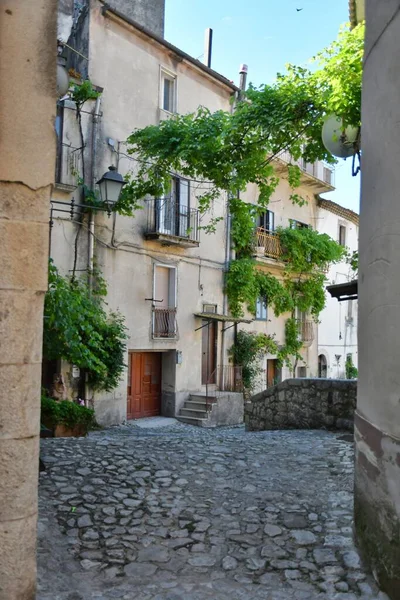 Narrow Street Old Houses Guardia Sanframondi Village Province Benevento Italy — ストック写真