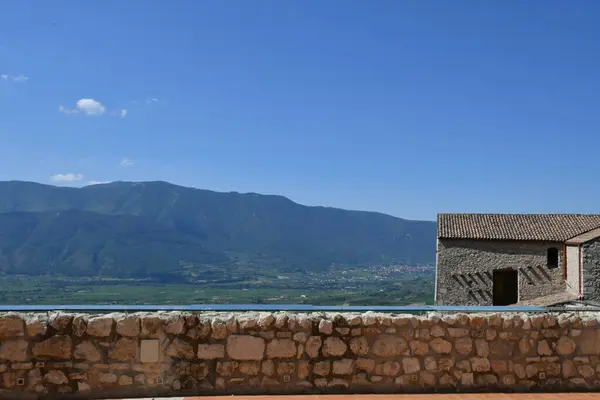 Panoramic View Countryside Guardia Sanframondi Village Province Benevento Italy — Stockfoto