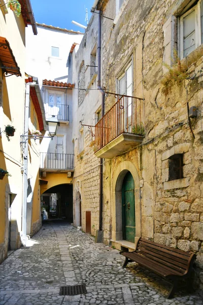 Narrow Street Old Houses Guardia Sanframondi Village Province Benevento Italy — Stock fotografie