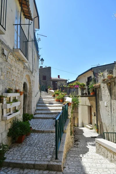 Narrow Street Old Houses Guardia Sanframondi Village Province Benevento Italy — Zdjęcie stockowe