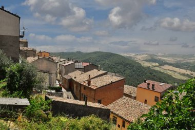Panoramic view of Pietragalla, a village in the Basilicata region, Italy.
