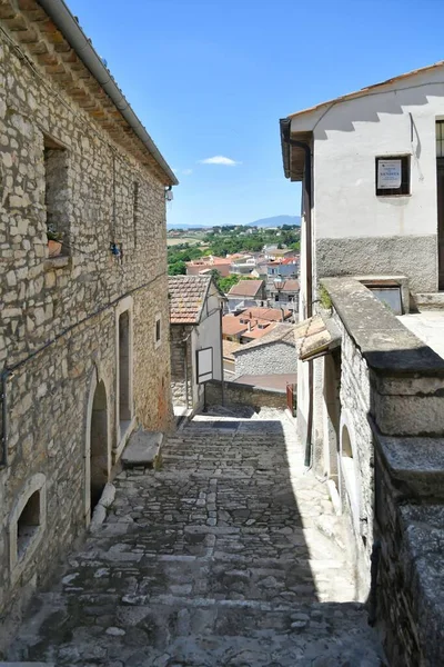 Narrow Street Old Houses Pietrelcina Village Province Benevento Italy — Stok fotoğraf