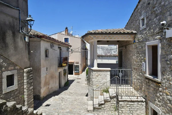 Narrow Street Old Houses Pietrelcina Village Province Benevento Italy — ストック写真
