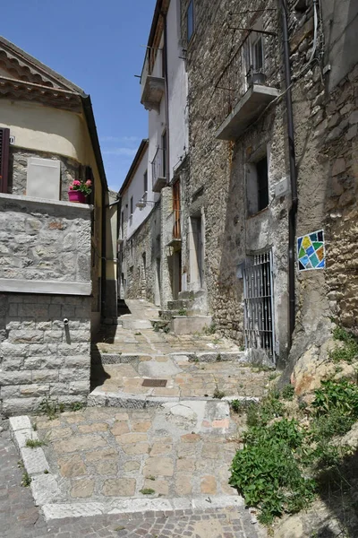 Narrow Street Old Houses Pietragalla Village Basilicata Region Italy — 图库照片