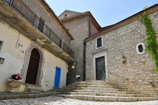 Narrow Street Old Houses Pietragalla Village Basilicata Region Italy — 图库照片