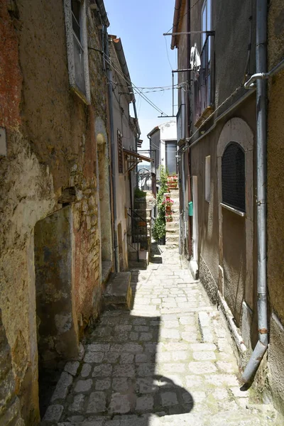 Narrow Street Old Houses Pietragalla Village Basilicata Region Italy — Stock Photo, Image