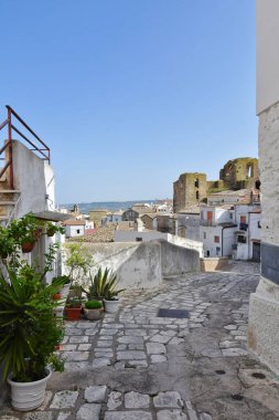 Panoramic view of Grottole, a village in the Basilicata region, Italy.
