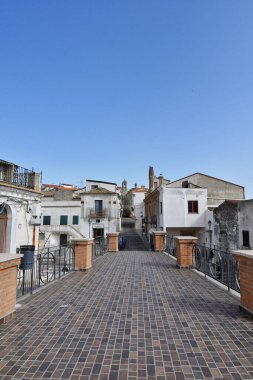 Panoramic view of Grottole, a village in the Basilicata region, Italy.