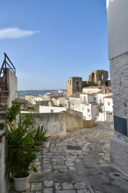 Panoramic view of Grottole, a village in the Basilicata region, Italy.