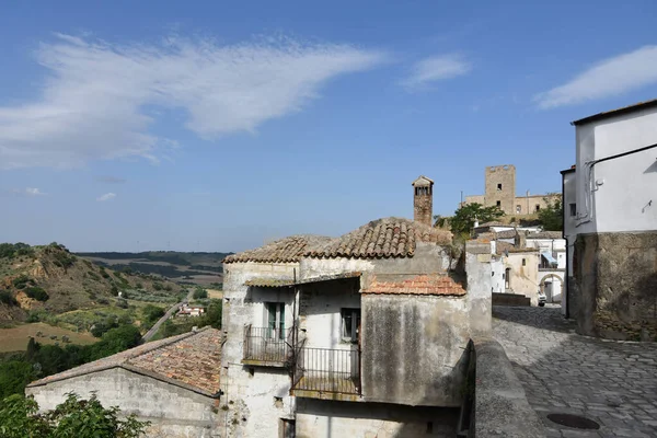 Panoramic View Grottole Village Basilicata Region Italy — Stockfoto