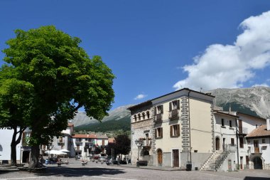 A square in between Campo di Giove, a medieval village in the Abruzzo region of Italy.