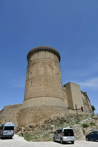 Tower Medieval Castle Tricarico Old Town Province Matera Italy — 스톡 사진