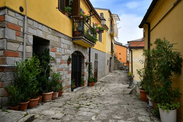 Narrow Street Old Houses Albano Lucania Village Basilicata Region Italy — Stok fotoğraf