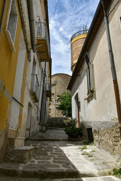 Narrow Street Old Houses Albano Lucania Village Basilicata Region Italy — 图库照片