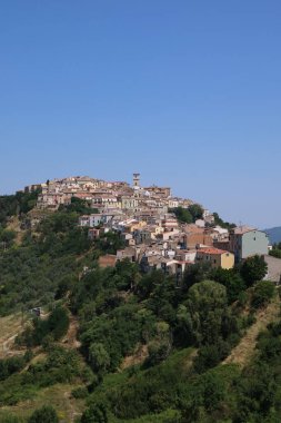 Panoramic view of the Molise village of Trivento, Italy.
