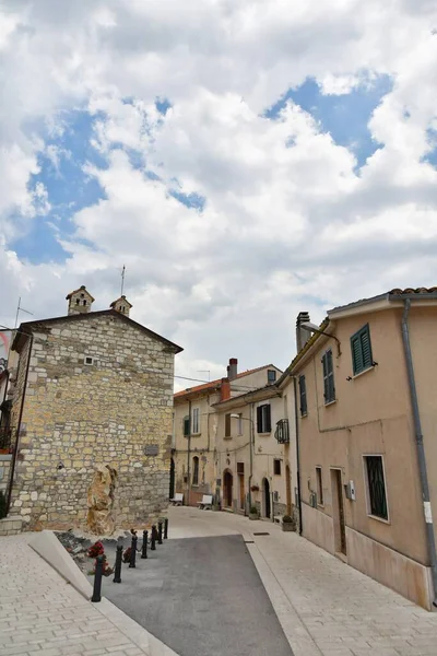 Narrow Street Pietracupa Mountain Village Molise Region Italy — 스톡 사진