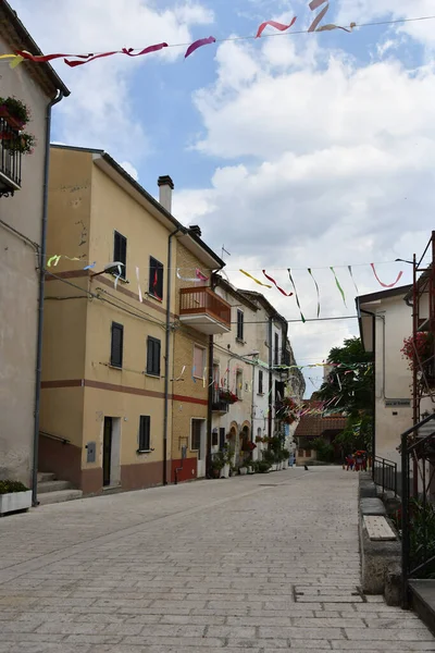 Narrow Street Pietracupa Mountain Village Molise Region Italy — Photo