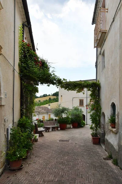Narrow Street Pietracupa Mountain Village Molise Region Italy — Stock Photo, Image