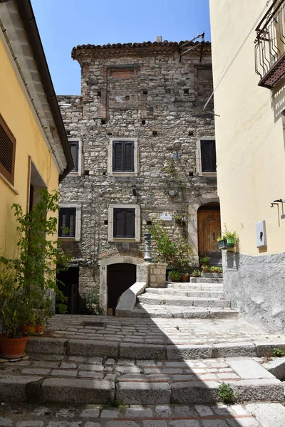 Narrow Street Trivento Mountain Village Molise Region Italy — Stock fotografie
