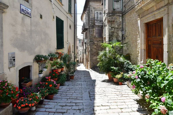 Narrow Street Trivento Mountain Village Molise Region Italy — Stok fotoğraf