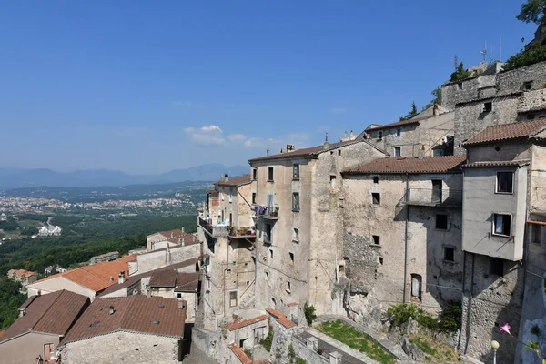 Panoramic View Molise Village Pesche Italy — Stockfoto