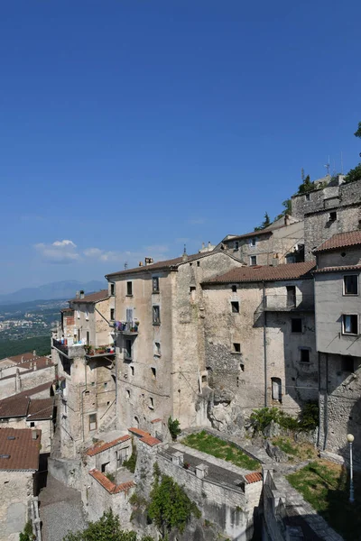 Panoramic View Molise Village Pesche Italy — Fotografia de Stock