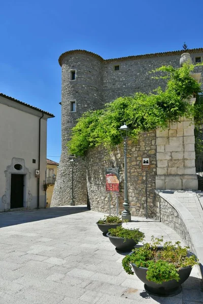 View of the medieval castle of Zungoli, one of the most beautiful villages in Italy.