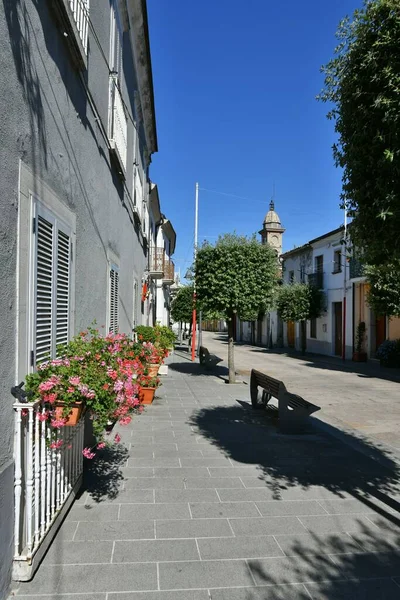 Small Street Old Houses Savignano Irpino One Most Beautiful Villages — 스톡 사진