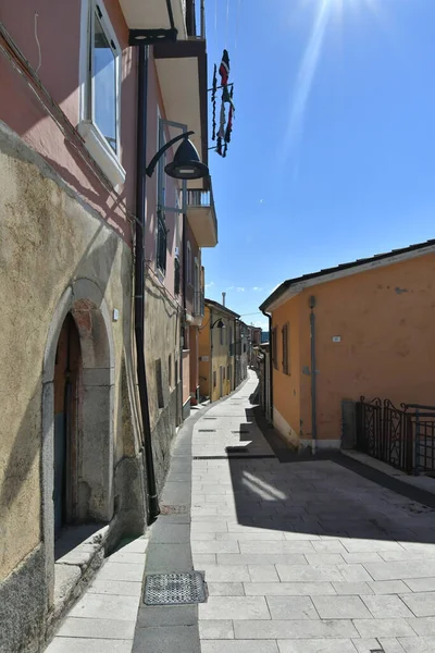 Small Street Old Houses Savignano Irpino One Most Beautiful Villages — Foto de Stock