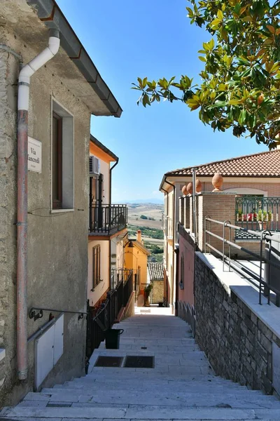 Small Street Old Houses Savignano Irpino One Most Beautiful Villages — Stock fotografie