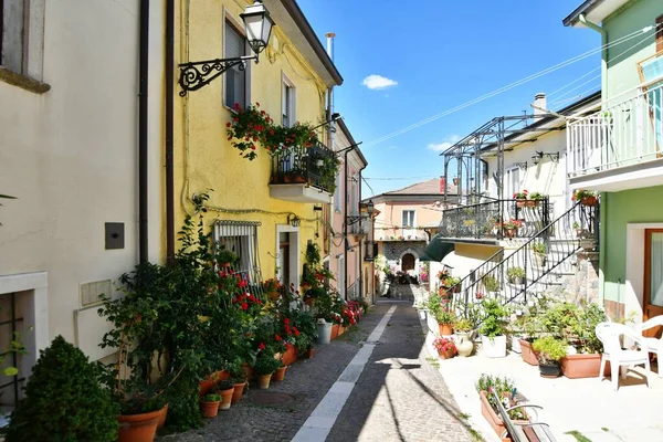 Narrow Street Old Houses Greci Village Campania Region Italy — Stock fotografie