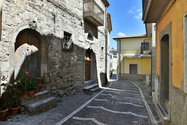 Narrow Street Old Houses Greci Village Campania Region Italy — Stock fotografie