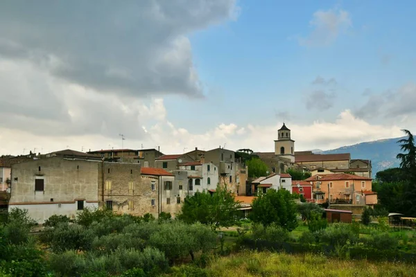 Πανοραμική Θέα Του Sant Agata Goti Ενός Μεσαιωνικού Χωριού Στην — Φωτογραφία Αρχείου