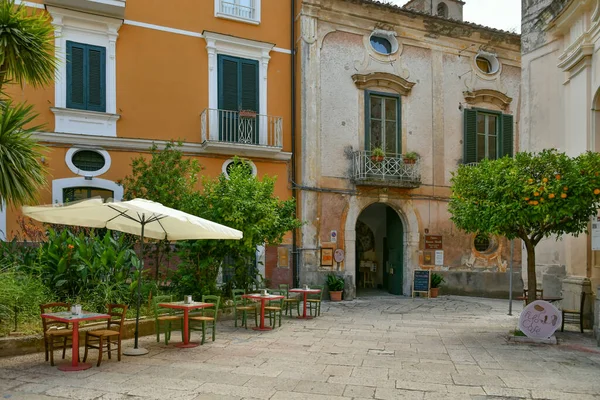 Narrow Street Sant Agata Goti Medieval Village Province Benevento Campania — Stock Fotó