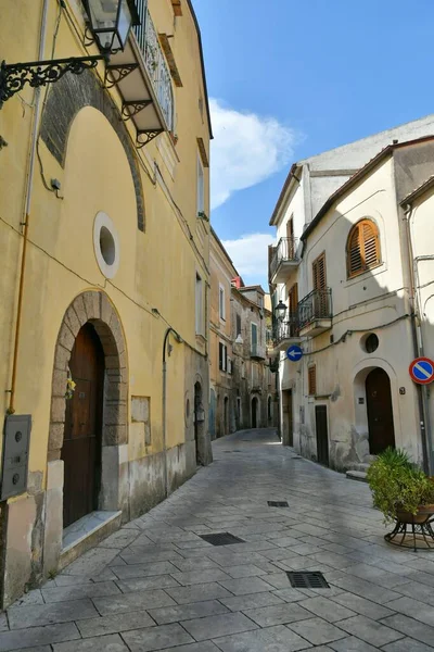 Narrow Street Sant Agata Goti Medieval Village Province Benevento Campania — ストック写真