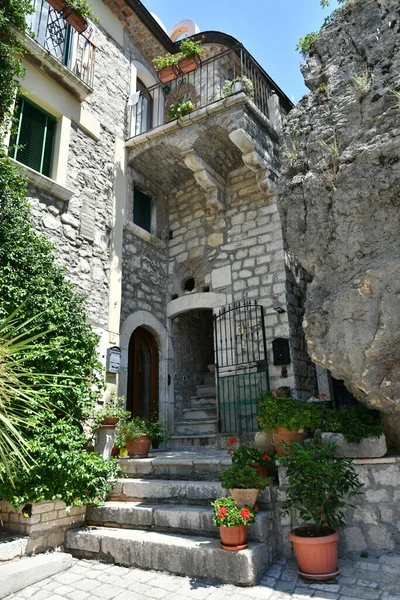 Old House Cusano Mutri Medieval Village Province Benevento Campania Italy — Stockfoto