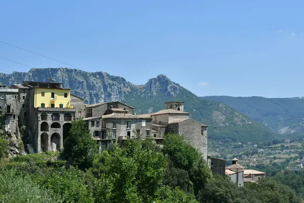 Countryside Landscape Cusano Mutri Medieval Village Province Benevento Italy — Stockfoto
