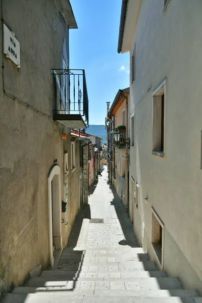 Narrow Street Pietraroja Medieval Village Province Benevento Campania Italy — Foto Stock