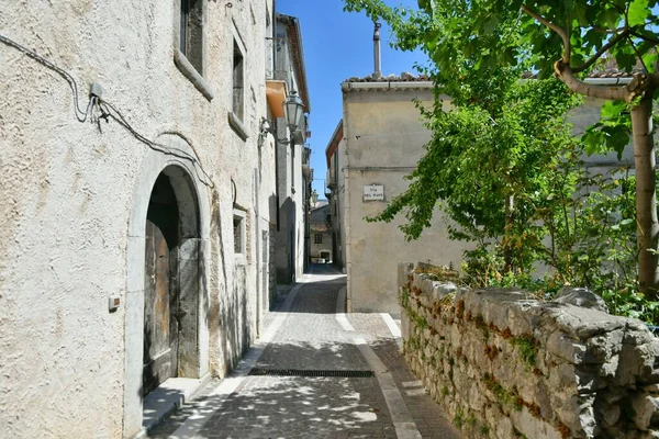 Narrow Street Pietraroja Medieval Village Province Benevento Campania Italy —  Fotos de Stock