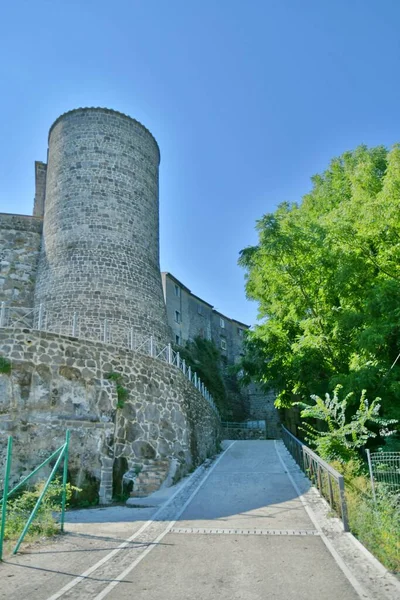 Narrow Street Castelvenere Medieval Village Province Avellino Campania Italy — 图库照片