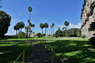 View of Capodimonte public park in Naples, Italy.